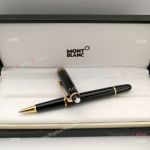 NEW UPGRADED Mont Blanc Meisterstuck 163 Classique Copy Rollerball Pen Black Gold Trim